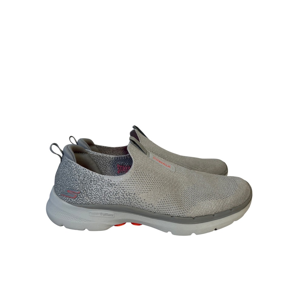 Skechers GoWalk Grey Coral Slip On Walking Shoes 124502 Womens 9